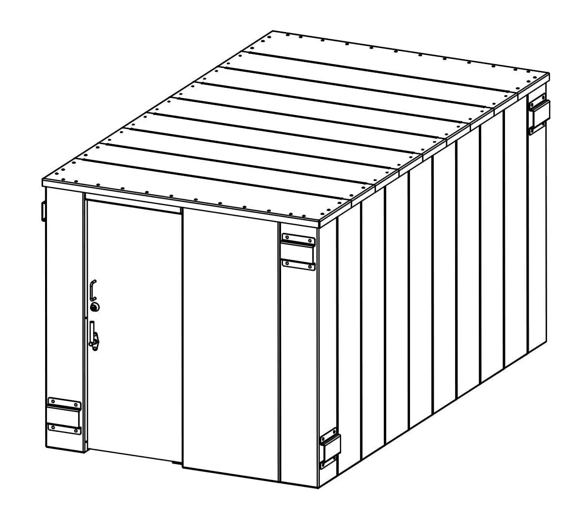 Swisher ESP Safety Shelter- 25 Person Private / 15 Person Business - Green Vista Living