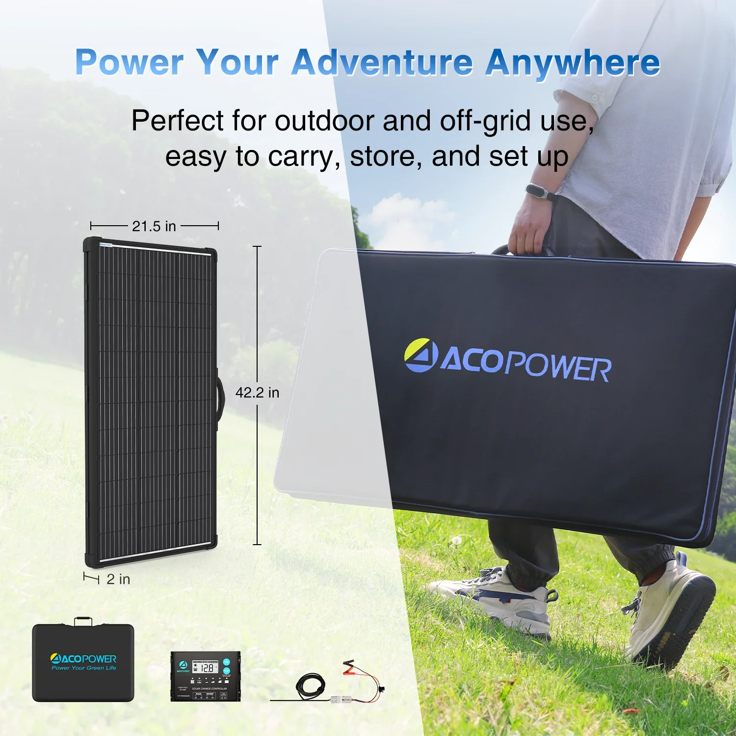 P5000 Portable Power Station 5120Wh/2200W - Green Vista Living