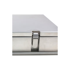 Faraday Defense Solid Metal Faraday Cage Box – Hinged & Latched Stainless Steel