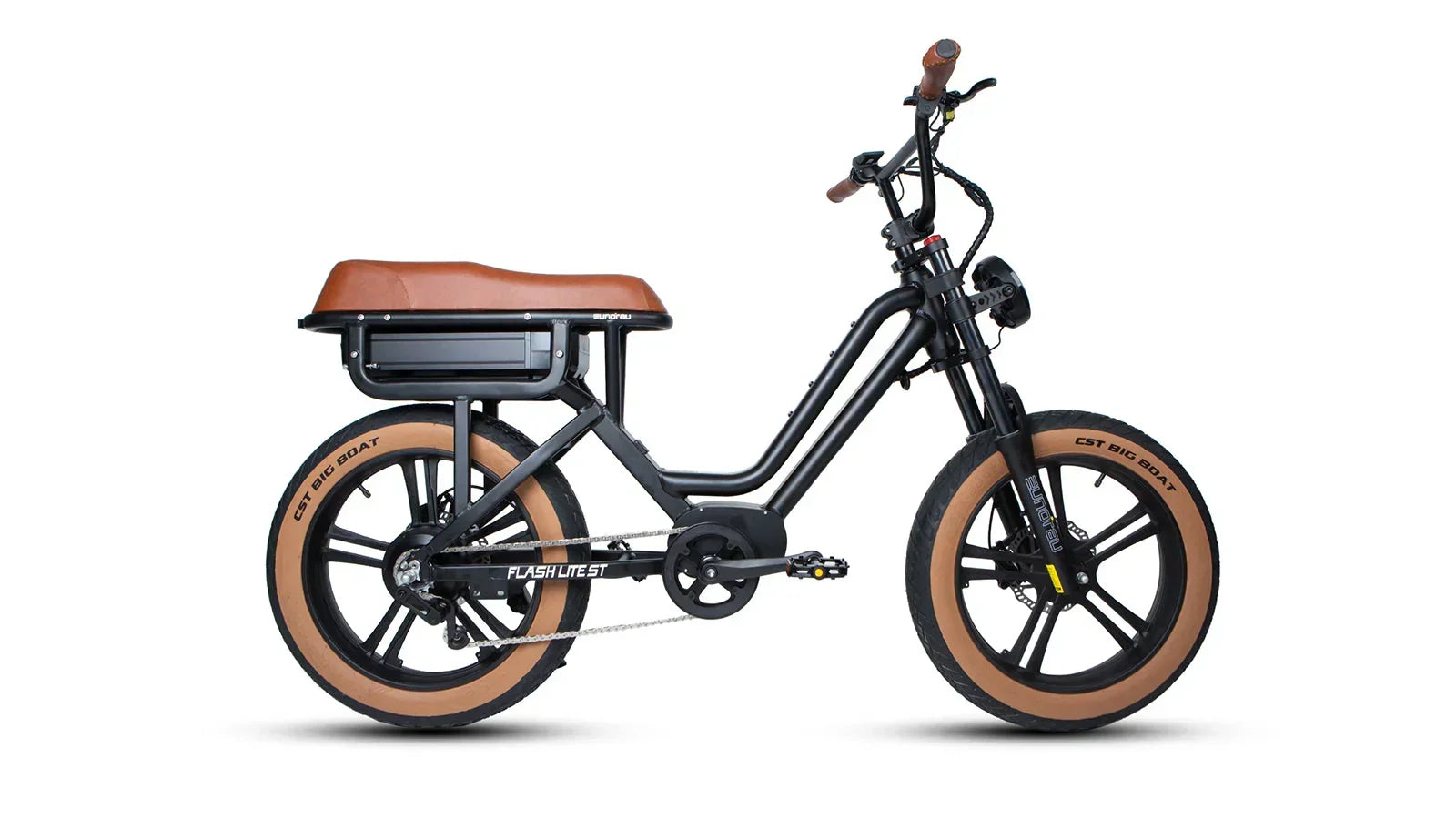 EUNORAU FLASH LITE ST 52V750W Fat Tire eMoped Electric Bicycle - Green Vista Living