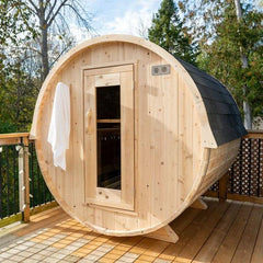 Dundalk Leisurecraft Canadian Timber Harmony Barrel Sauna | 4 Persons - Green Vista Living