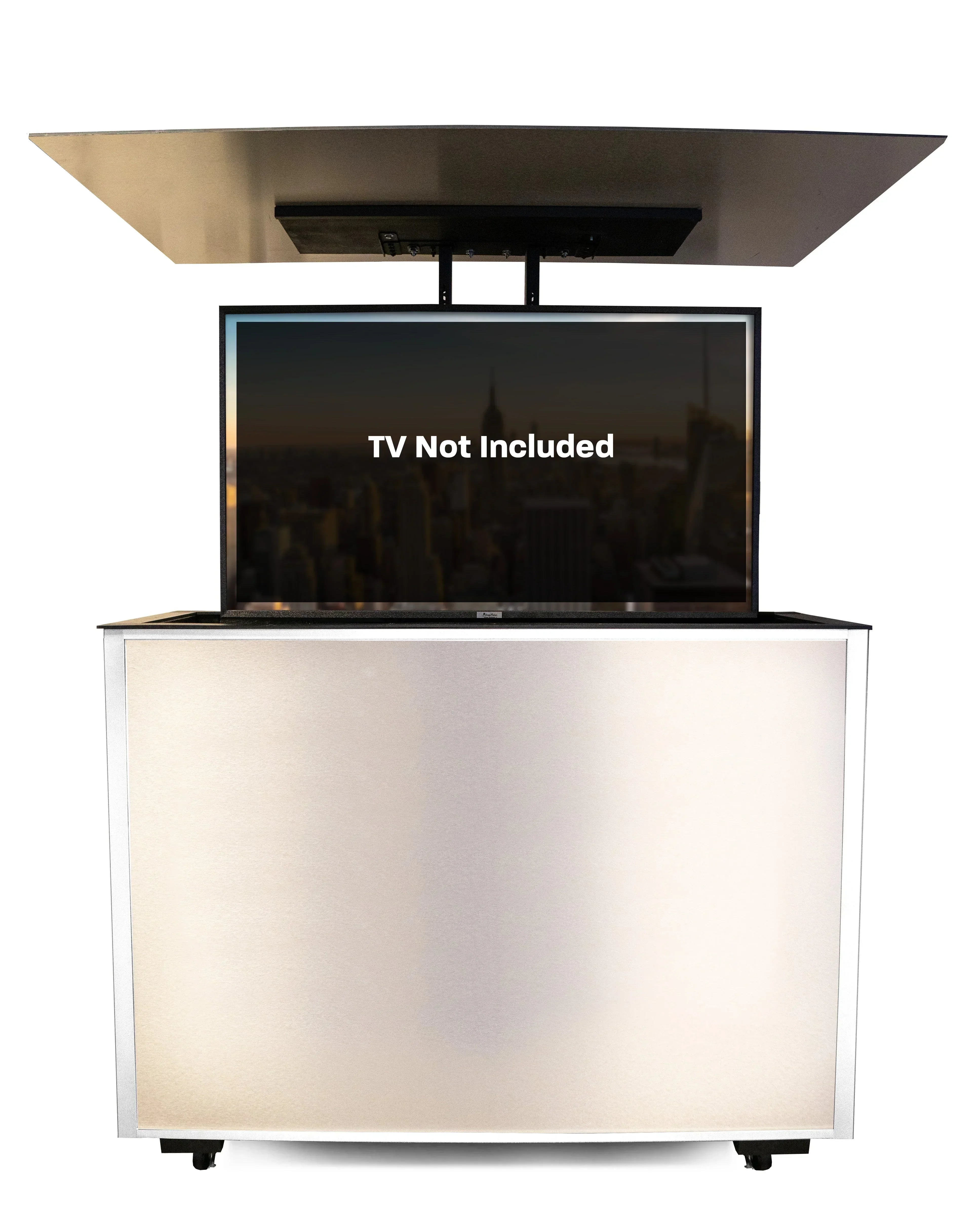 MirageVision 50" Outdoor TV Premium Lift Cabinet - Green Vista Living
