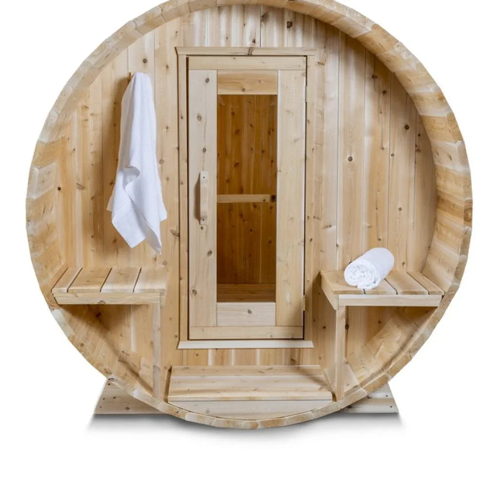 Dundalk Leisurecraft Canadian Timber Serenity Barrel Sauna | 4 Persons - Green Vista Living