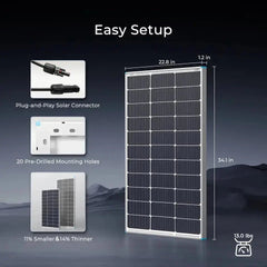 Renogy Complete RV Solar Kit 400W 12V | Optional 2.4kWh Deep-Cycle AGM / LiFePO4 Batteries