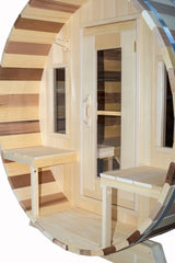 Dundalk Leisurecraft Canadian Timber Tranquility Barrel Sauna | 6 - 8 Persons - Green Vista Living
