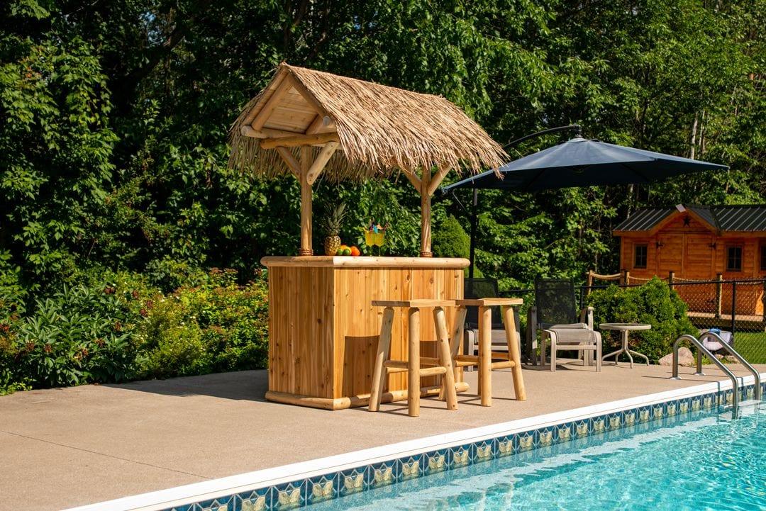 Dundalk Leisurecraft Canadian Timber Southern Fantasy Tiki Bar - Green Vista Living