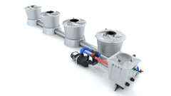 Alien Hydroponics - V-SYSTEM 4 Pot 1 Row End Header Kit - Green Vista Living