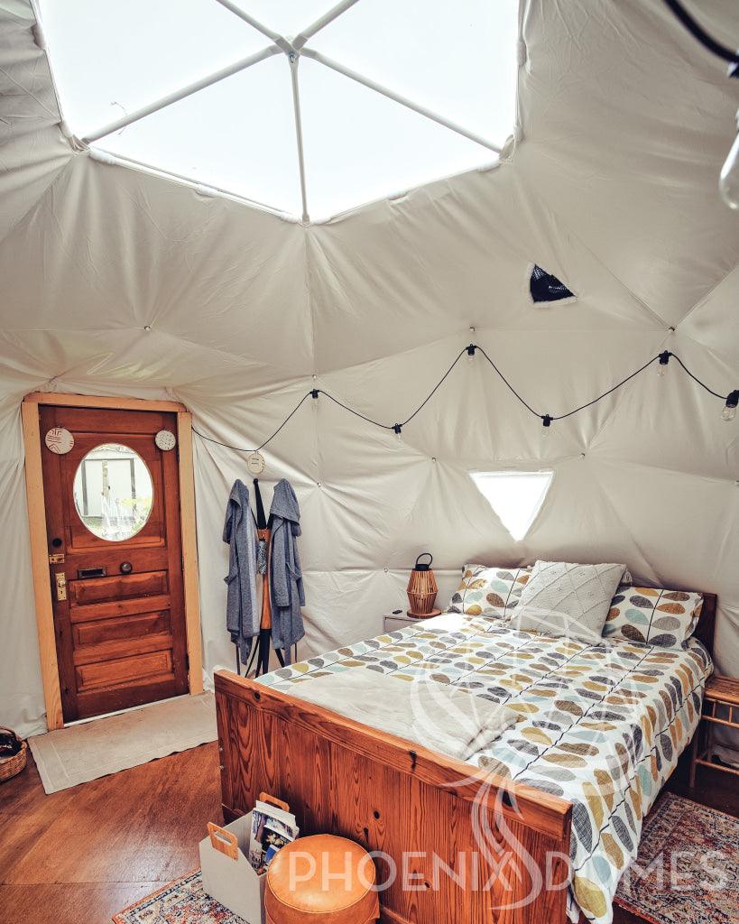 4-Season DELUXE Glamping Package Dome - 16'/5m - Phoenix Domes - Green Vista Living