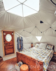 4-Season DELUXE Glamping Package Dome - 16'/5m - Phoenix Domes - Green Vista Living