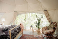 4-Season DELUXE Glamping Package Dome - 16'/5m - Phoenix Domes - Green Vista Living