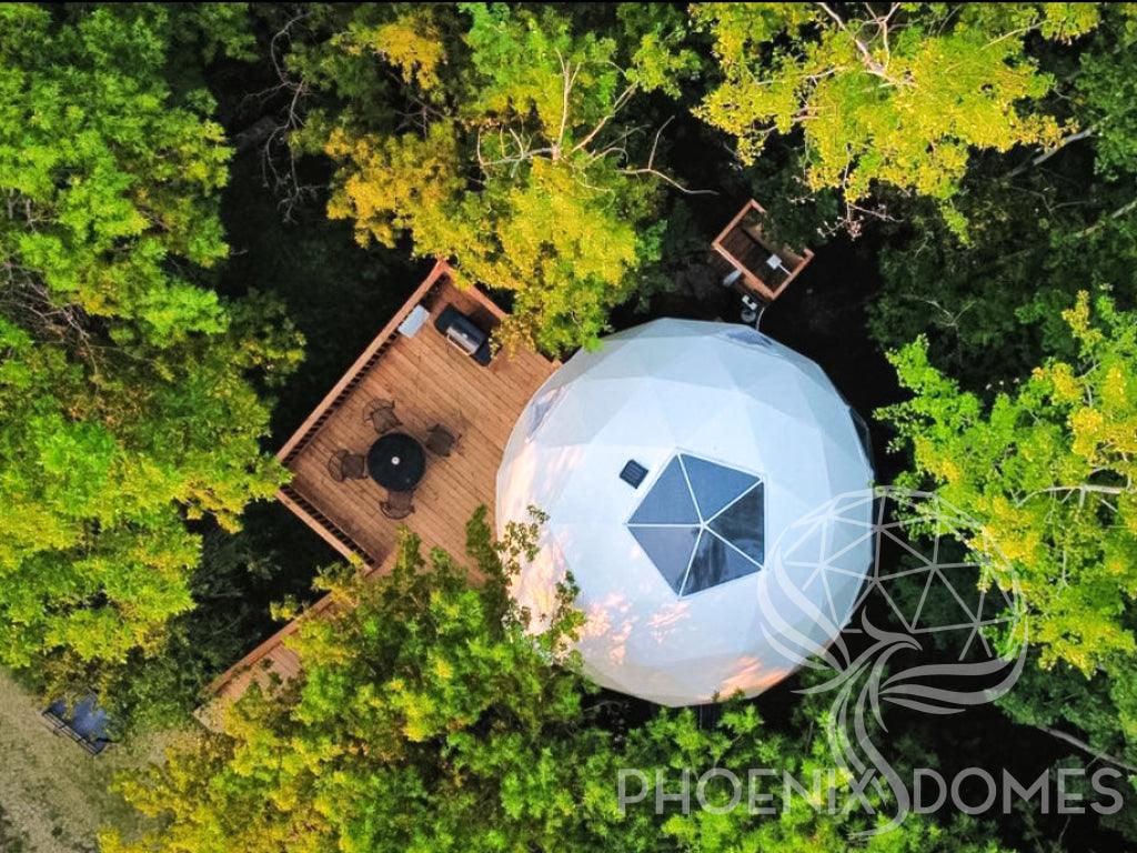 4-Season DELUXE Glamping Package Dome - 16'/5m - Phoenix Domes - Green Vista Living