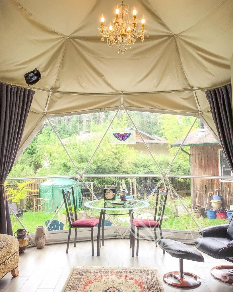 4-Season DELUXE Glamping Package Dome - 16'/5m - Phoenix Domes - Green Vista Living