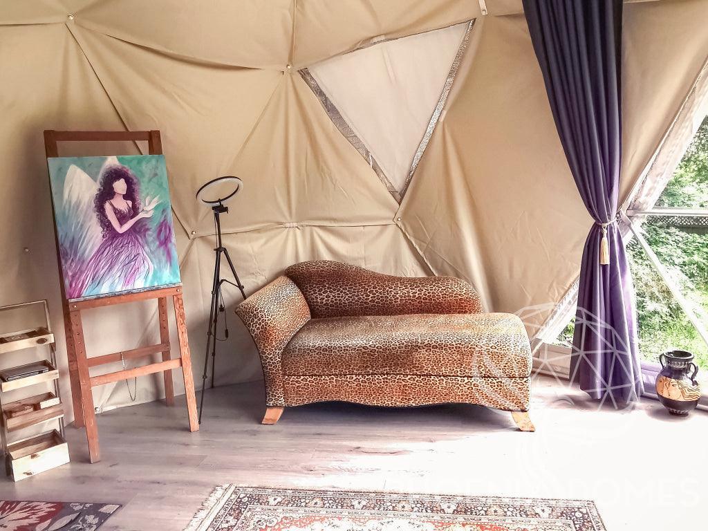 4-Season DELUXE Glamping Package Dome - 16'/5m - Phoenix Domes - Green Vista Living