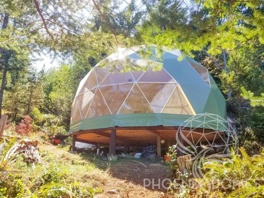 4-Season DELUXE Glamping Package Dome - 16'/5m - Phoenix Domes - Green Vista Living