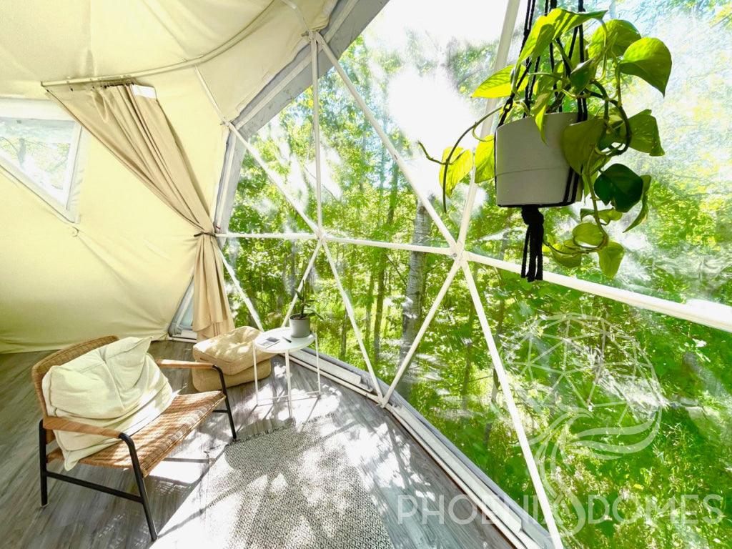 4-Season DELUXE Glamping Package Dome - 16'/5m - Phoenix Domes - Green Vista Living