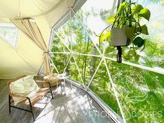 4-Season DELUXE Glamping Package Dome - 16'/5m - Phoenix Domes - Green Vista Living