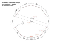 4-Season DELUXE Glamping Package Dome - 16'/5m - Phoenix Domes - Green Vista Living