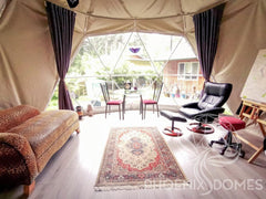 4-Season DELUXE Glamping Package Dome - 16'/5m - Phoenix Domes - Green Vista Living