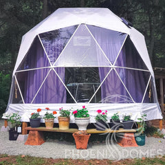 4-Season DELUXE Glamping Package Dome - 16'/5m - Phoenix Domes - Green Vista Living