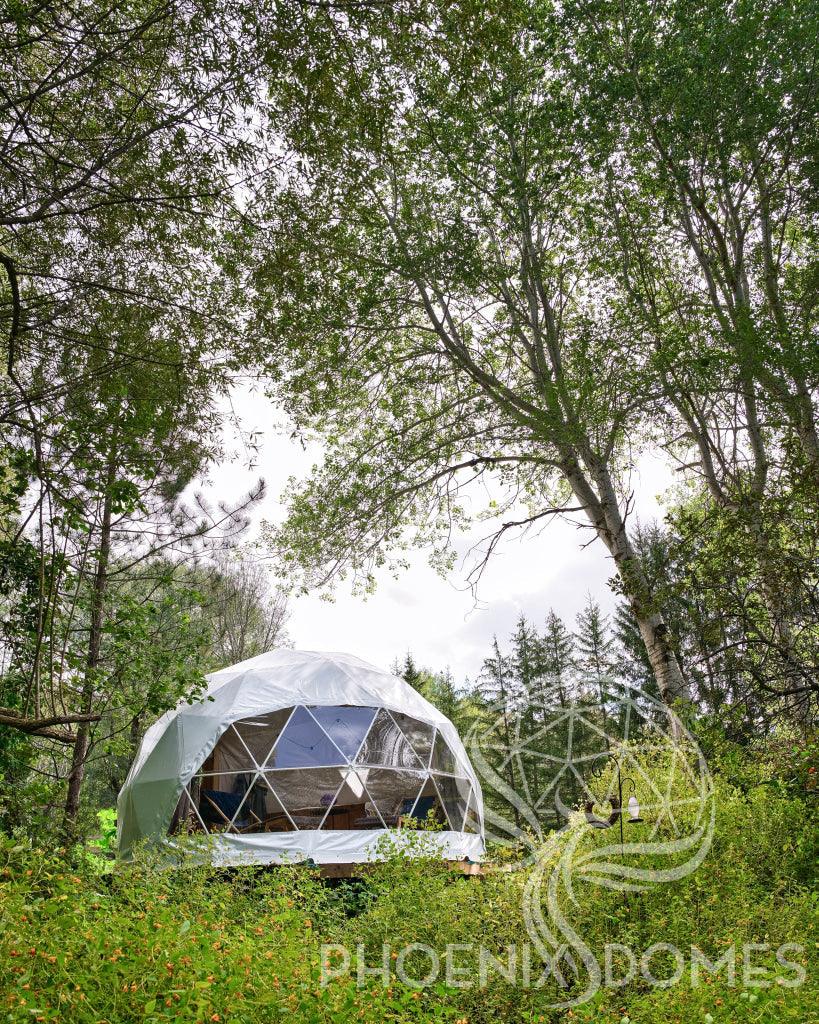 4-Season DELUXE Glamping Package Dome - 16'/5m - Phoenix Domes - Green Vista Living