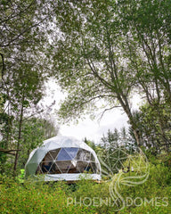 4-Season DELUXE Glamping Package Dome - 16'/5m - Phoenix Domes - Green Vista Living