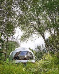4-Season DELUXE Glamping Package Dome - 16'/5m - Phoenix Domes - Green Vista Living