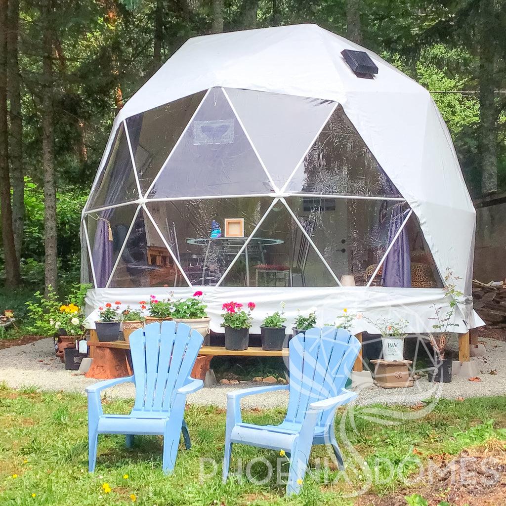 4-Season DELUXE Glamping Package Dome - 16'/5m - Phoenix Domes - Green Vista Living