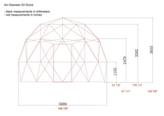 4-Season DELUXE Glamping Package Dome - 16'/5m - Phoenix Domes - Green Vista Living