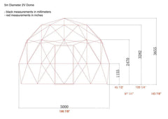 4-Season DELUXE Glamping Package Dome - 16'/5m - Phoenix Domes - Green Vista Living