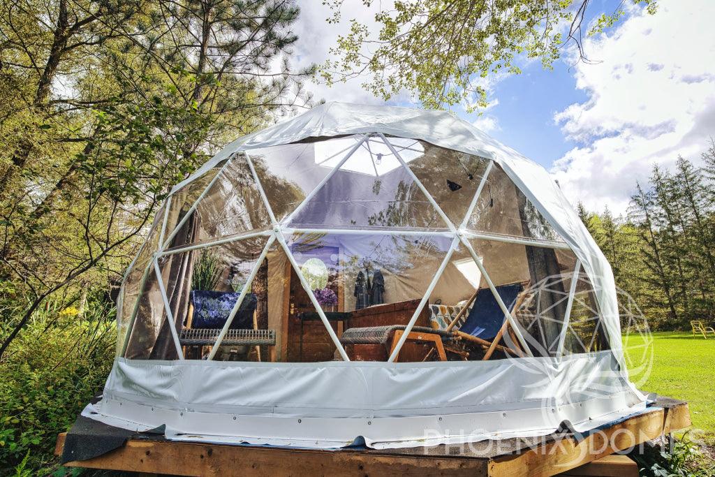 4-Season DELUXE Glamping Package Dome - 16'/5m - Phoenix Domes - Green Vista Living