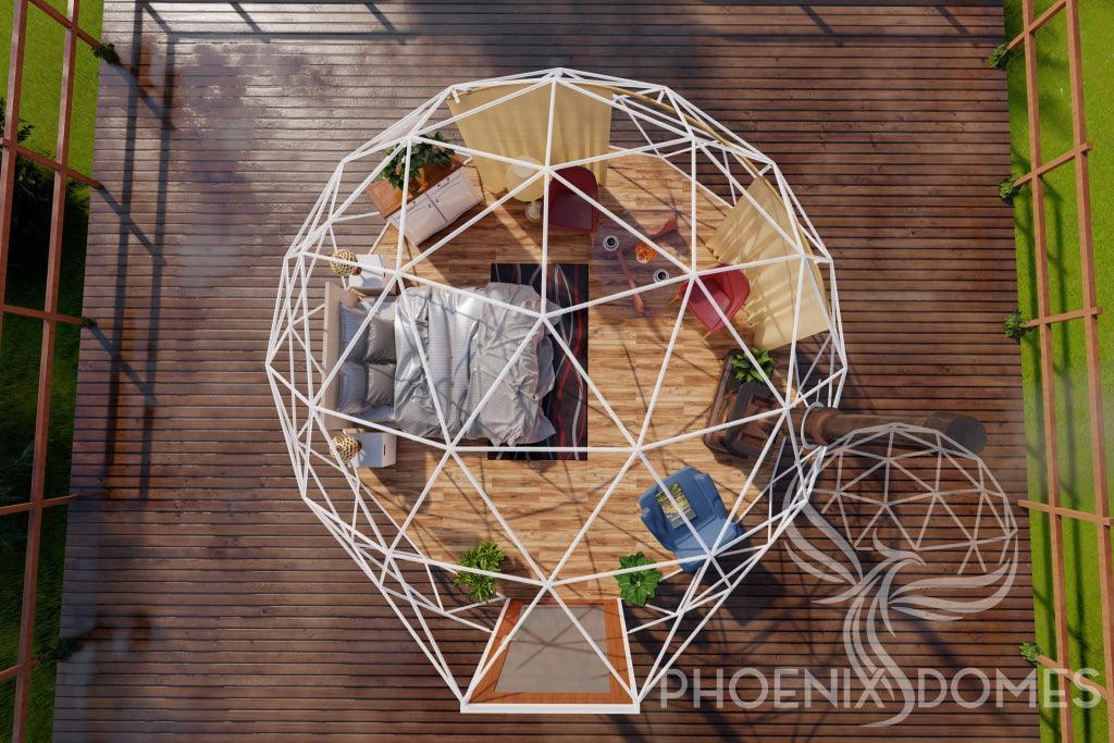 4-Season DELUXE Glamping Package Dome - 16'/5m - Phoenix Domes - Green Vista Living
