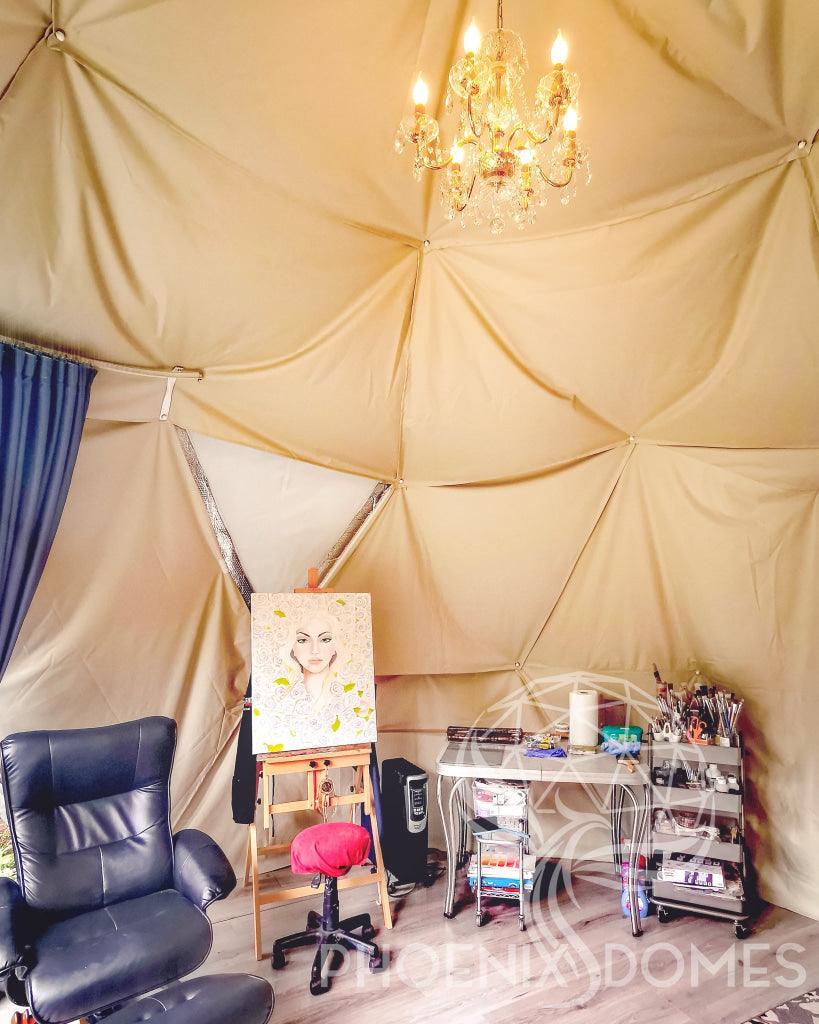 4-Season DELUXE Glamping Package Dome - 16'/5m - Phoenix Domes - Green Vista Living
