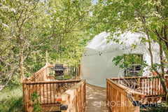 4-Season DELUXE Glamping Package Dome - 16'/5m - Phoenix Domes - Green Vista Living
