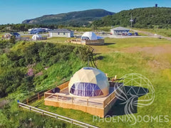4-Season DELUXE Glamping Package Dome - 16'/5m - Phoenix Domes - Green Vista Living