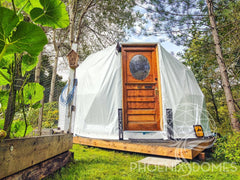 4-Season DELUXE Glamping Package Dome - 16'/5m - Phoenix Domes - Green Vista Living