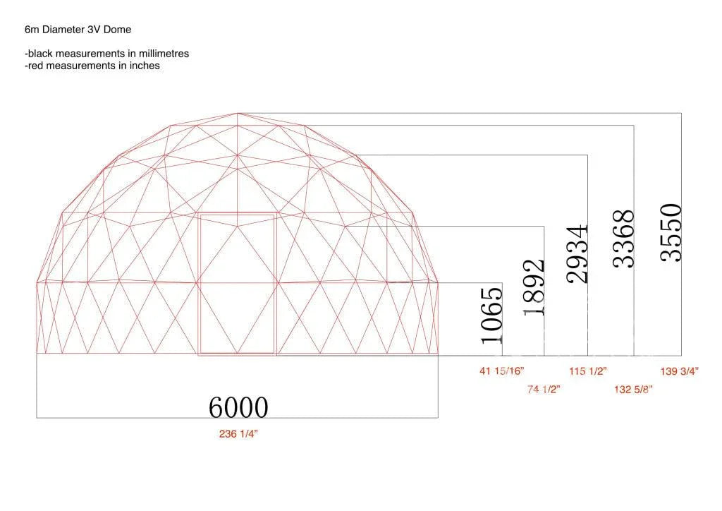 4-Season DELUXE Glamping Package Dome - 20'/6m - Phoenix Domes - Green Vista Living