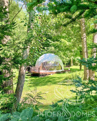4-Season DELUXE Glamping Package Dome - 20'/6m - Phoenix Domes - Green Vista Living