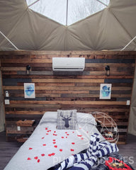 4-Season DELUXE Glamping Package Dome - 20'/6m - Phoenix Domes - Green Vista Living