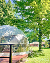 4-Season DELUXE Glamping Package Dome - 20'/6m - Phoenix Domes - Green Vista Living