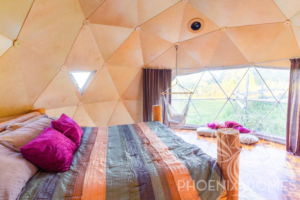 4-Season DELUXE Glamping Package Dome - 20'/6m - Phoenix Domes - Green Vista Living