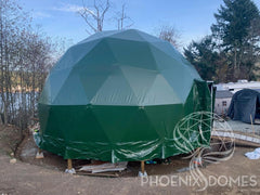 4-Season DELUXE Glamping Package Dome - 20'/6m - Phoenix Domes - Green Vista Living