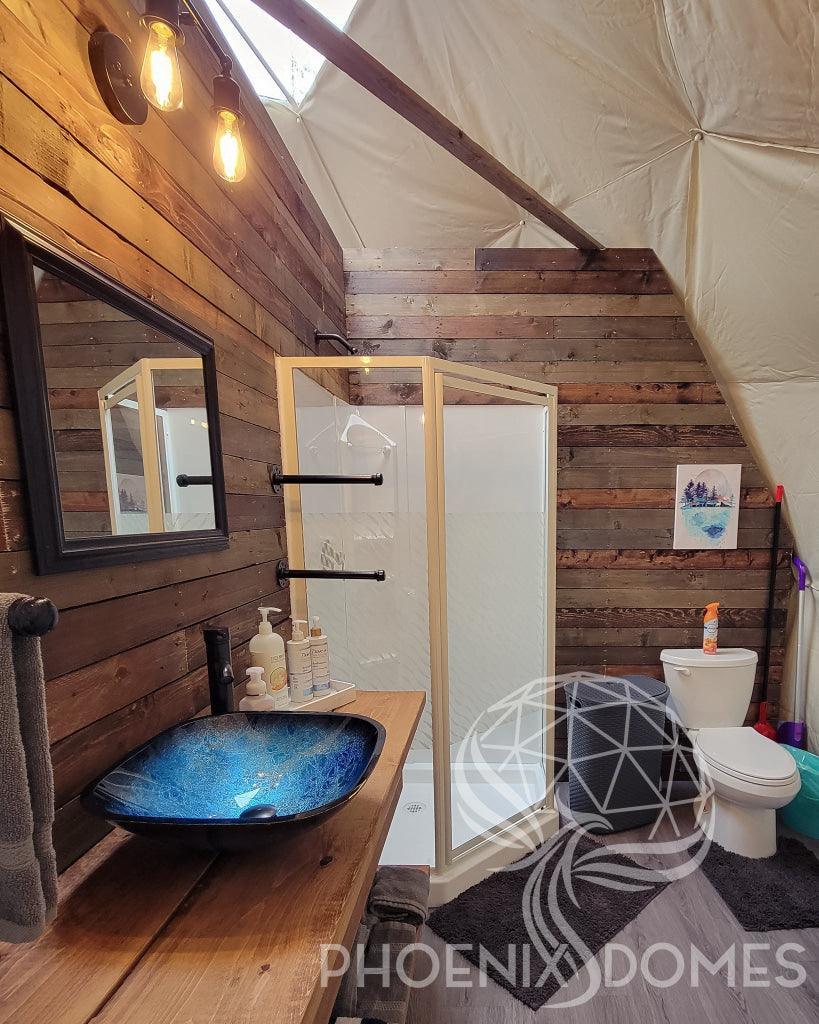 4-Season DELUXE Glamping Package Dome - 20'/6m - Phoenix Domes - Green Vista Living