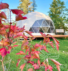 4-Season DELUXE Glamping Package Dome - 20'/6m - Phoenix Domes - Green Vista Living