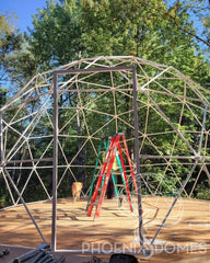 4-Season DELUXE Glamping Package Dome - 20'/6m - Phoenix Domes - Green Vista Living