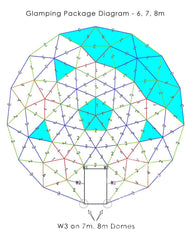 4-Season DELUXE Glamping Package Dome - 20'/6m - Phoenix Domes - Green Vista Living
