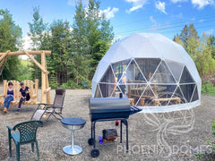 4-Season DELUXE Glamping Package Dome - 20'/6m - Phoenix Domes - Green Vista Living