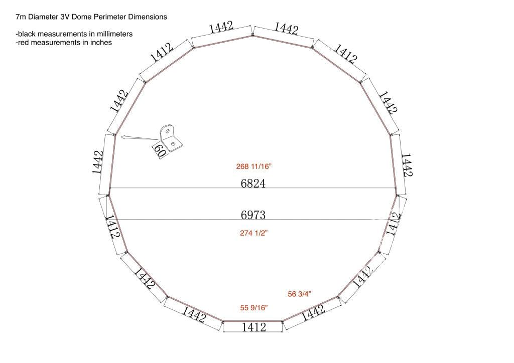 4-Season DELUXE Glamping Package Dome - 23'/7m - Phoenix Domes - Green Vista Living