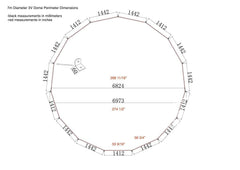 4-Season DELUXE Glamping Package Dome - 23'/7m - Phoenix Domes - Green Vista Living