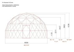 4-Season DELUXE Glamping Package Dome - 23'/7m - Phoenix Domes - Green Vista Living