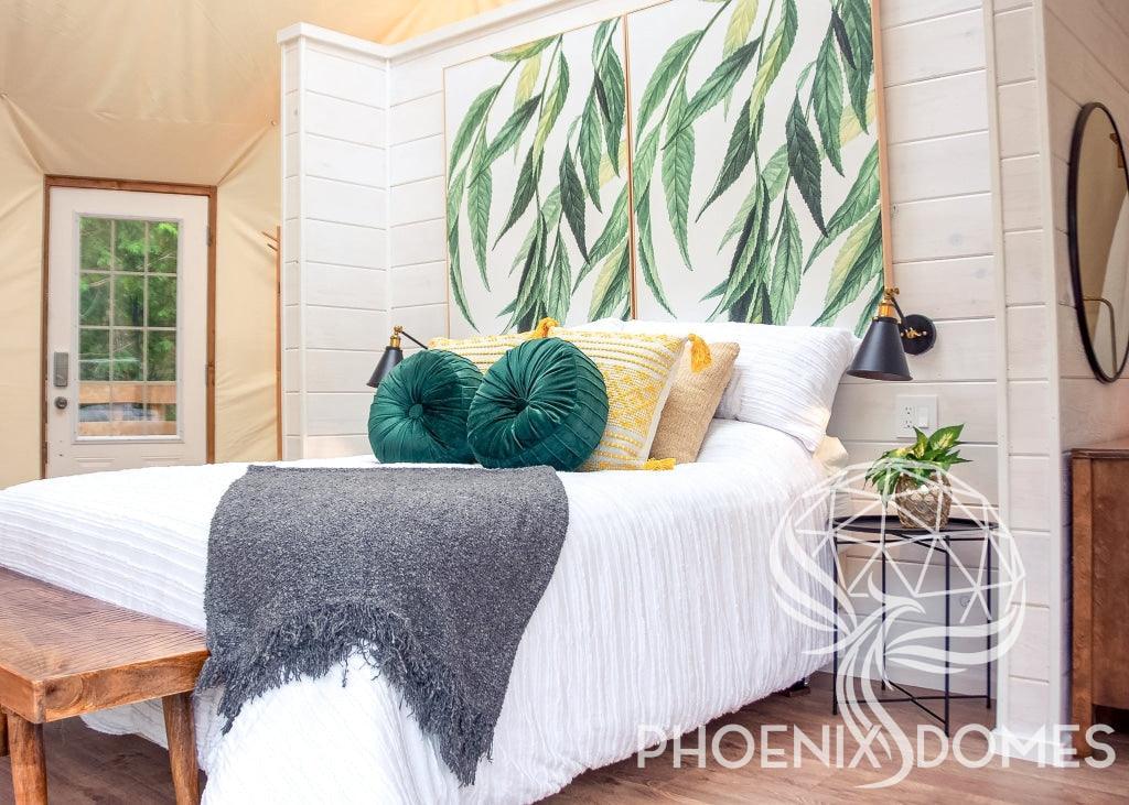 4-Season DELUXE Glamping Package Dome - 23'/7m - Phoenix Domes - Green Vista Living